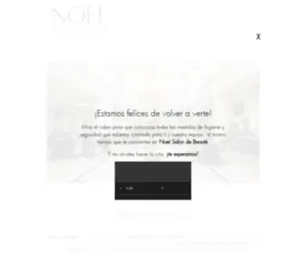 Noel.com.mx(NOEL SALON DE BEAUTE) Screenshot