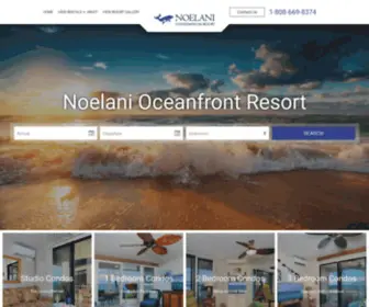 Noelanioceanfrontresort.com(Noelani Oceanfront Resort) Screenshot