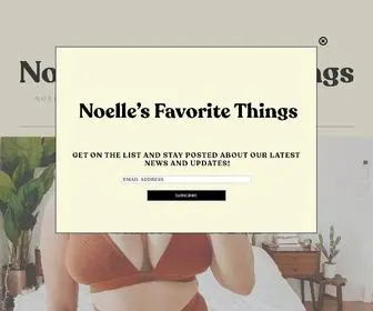 Noellesfavoritethings.com(Noelle's Favorite Things) Screenshot