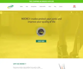 Noene.ca(Noene shock absorbing insoles) Screenshot