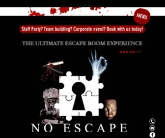 Noescapelondon.co.uk(Escape Room) Screenshot