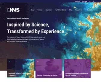 Noetic.org(Institute of Noetic Sciences (IONS)) Screenshot