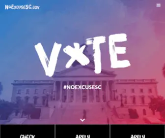 Noexcusesc.com(SC State Election Commission) Screenshot