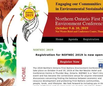 Nofnec.ca(Northern Ontario First Nations Environment Conference) Screenshot