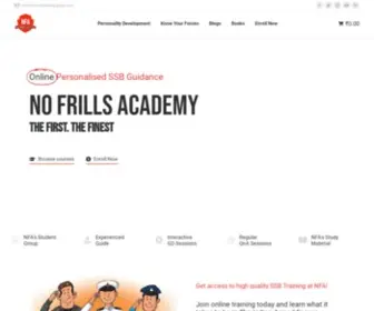 Nofrillsacademy.com(Ssb coaching) Screenshot