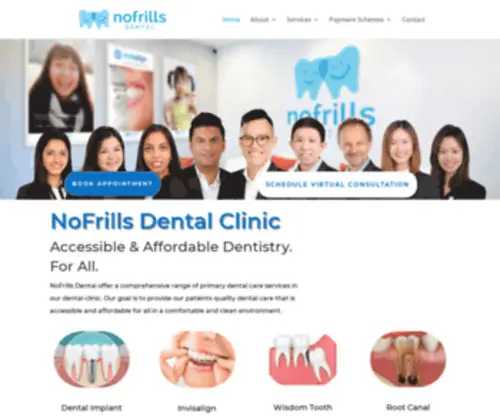 Nofrillsdental.co(NoFrills Dental) Screenshot