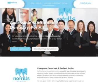 Nofrillsdental.sg(NoFrills Dental) Screenshot