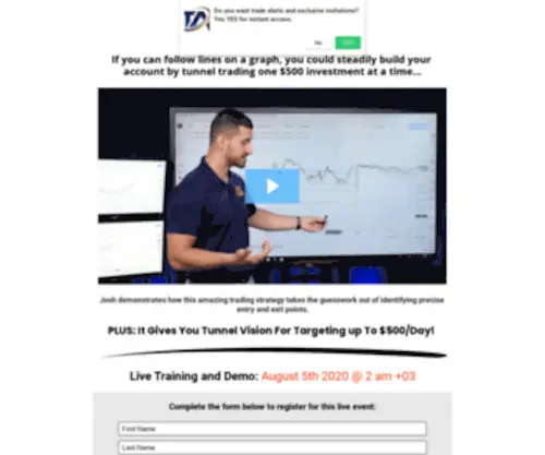 Noftwebinars.com(Tunnel Trading Webinar) Screenshot