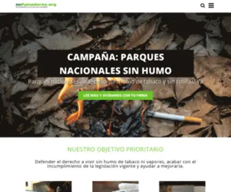 Nofumadores.org(Por el derecho a vivir sin humo de tabaco ni vapores) Screenshot