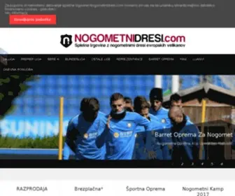 Nogometnidresi.com(Spletna trgovina z nogometnimi dresi) Screenshot