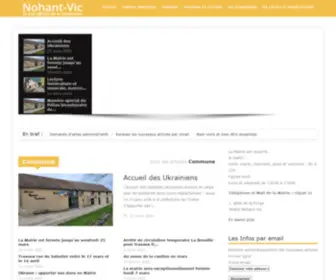 Nohantvic.fr(Le site officiel de la commune) Screenshot