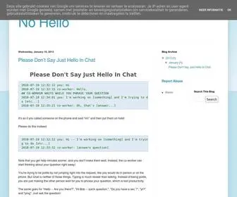 Nohello.com(Nohello) Screenshot