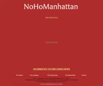 Nohomanhattan.org(NOHO Home) Screenshot