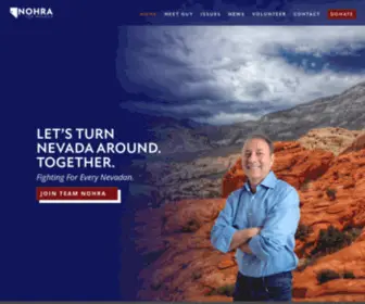 Nohrafornv.com(Guy Nohra for Nevada Governor) Screenshot