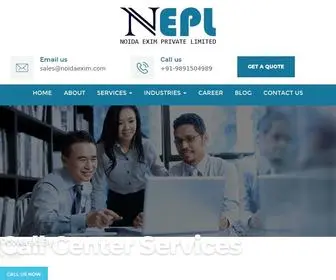 Noidaexim.com(Call Center India Outsourcing Services Companies) Screenshot