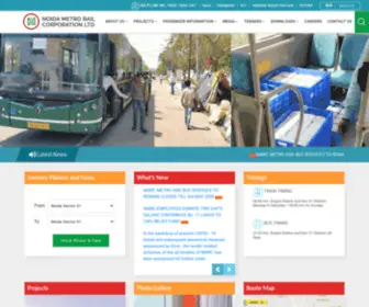 Noidametrorail.com(Greater Noida Metro Rail) Screenshot