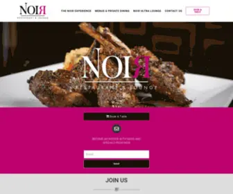 Noirbaltimore.com(Noir Restaurant) Screenshot