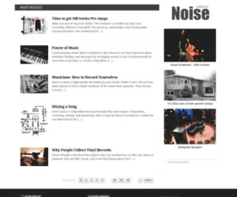 Noiseaddicts.com(Audio and Sound Blog) Screenshot