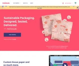 Noissue.co.nz(Customised Tissue Paper) Screenshot