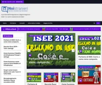 Noistranieri.com(Il portale dell'immigrazione e degli immigrati in Italia è un centro assistenza stranieri) Screenshot