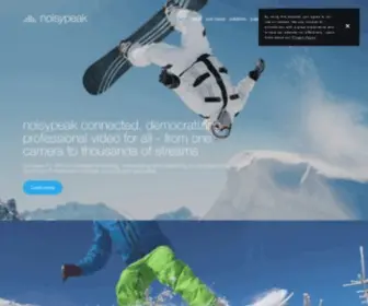 Noisypeak.com(Democratizing professional video for all) Screenshot