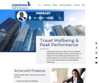 Nojetstress.com(Travel Wellness & Peak Performance) Screenshot