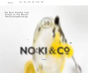 Nokidrinks.com(Alcohol Free Gin and Tonic Flavoured Drink The best Alcohol Free Drinks in the world) Screenshot