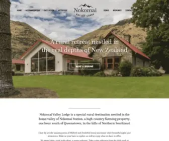 Nokomai.co.nz(Nokomai Valley Lodge) Screenshot