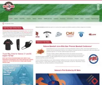 Nokonabaseball.org(Home of the Chiefs and Braves) Screenshot