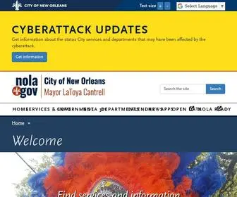 Nola.gov(City of New Orleans) Screenshot