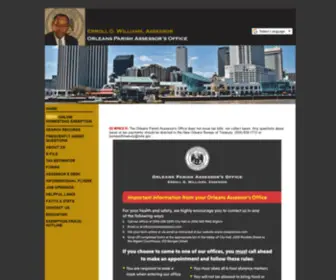 Nolaassessor.com(Orleans Parish Assessor's Office) Screenshot