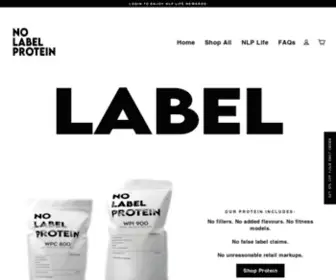 Nolabelprotein.com(NOLABELPROTEIN) Screenshot