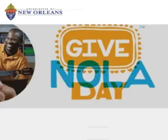 Nolacatholic.org(Archdiocese of New Orleans) Screenshot
