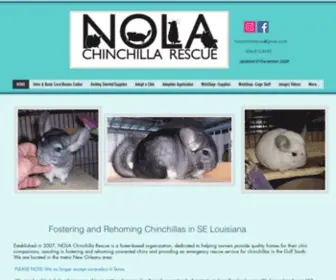 Nolachinchillarescue.org(NOLA Chinchilla Rescue) Screenshot