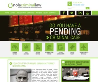 Nolacriminallaw.com(NOLA Criminal Law) Screenshot