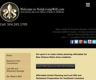 Nolalivingwill.com(Nola Living Will) Screenshot