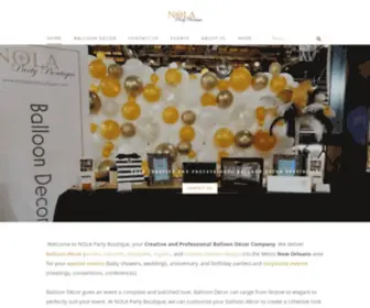 Nolapartyboutique.com(NOLA PARTY BOUTIQUE NEW ORLEANS BALLOON DECOR DELIVERY COMPANY) Screenshot