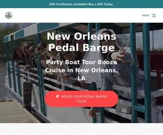 Nolapedalbarge.com(NOLA Pedal Barge) Screenshot