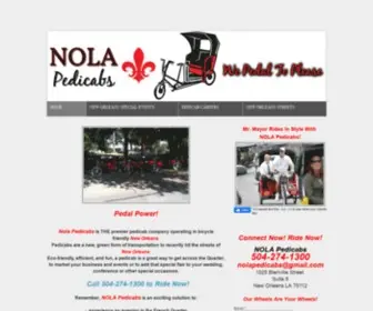 Nolapedicabs.com(NOLA Pedicabs) Screenshot