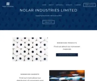 Nolarindustries.com(Certified Converter and Distributor of Nonwoven Products Since 1974. Chemical Bond) Screenshot