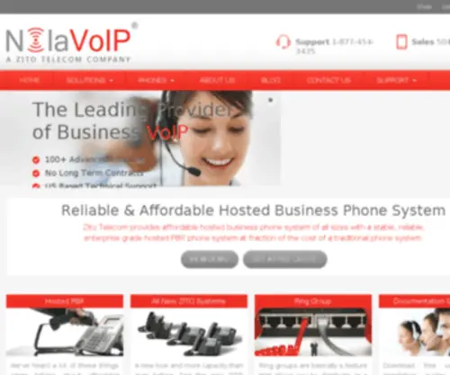 Nolavoip.com(Affordable Hosted Business Phone System New Orleans) Screenshot