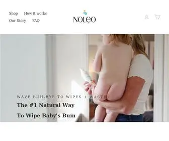 Noleocare.com(NOLEO Organic Diaper Care) Screenshot