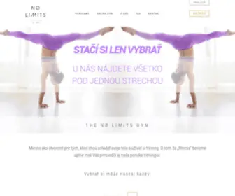 Nolimitsgym.sk(Prídte si vyskúšať jednu z naších úžasných lekcií) Screenshot