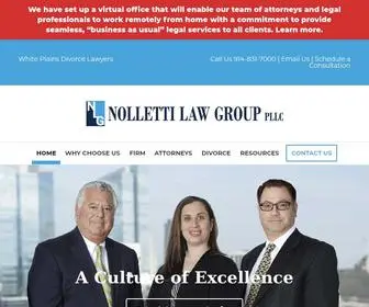 Nollettilawgroup.com(White Plains Divorce Lawyers for High) Screenshot