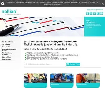 Nollian.ch(Vermittelt Industriefachkräfte) Screenshot