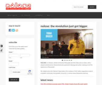 Nolose.org(The Revolution Just Got Bigger) Screenshot