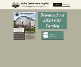 Noltsgreenhousesupplies.com(Nolt's Greenhouse Supplies) Screenshot