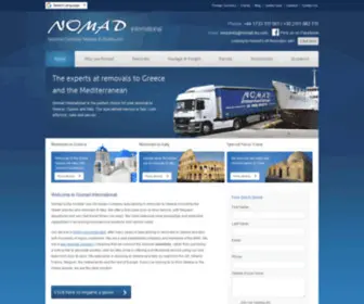 Nomad-International.com(Removals to Greece) Screenshot