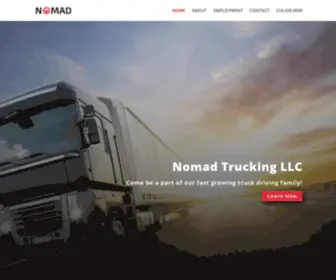 Nomad-Truckingllc.com(Nomad Trucking LLC) Screenshot