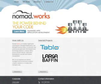 Nomad.ca(Application development) Screenshot